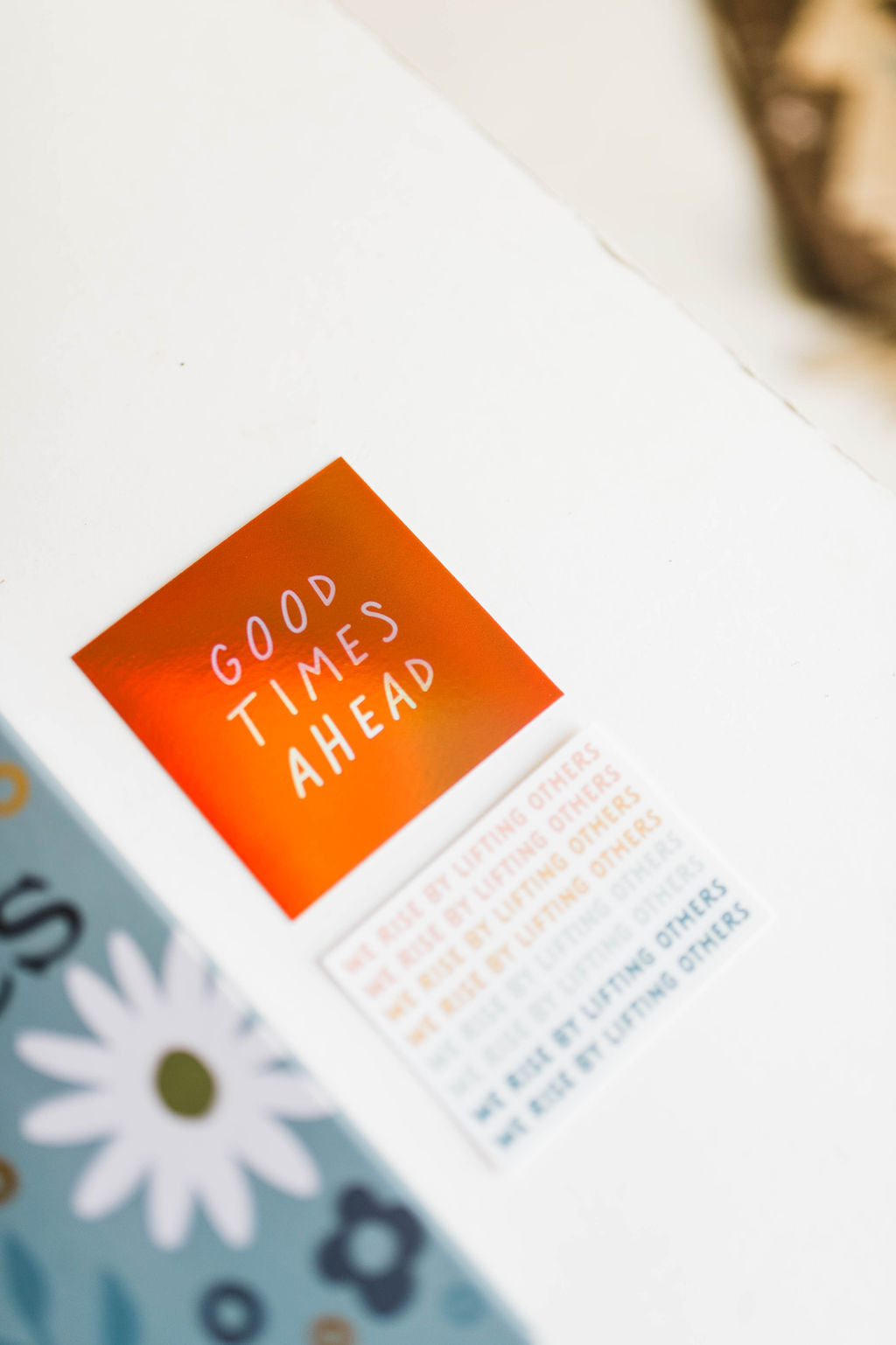 good times ahead holographic | sticker