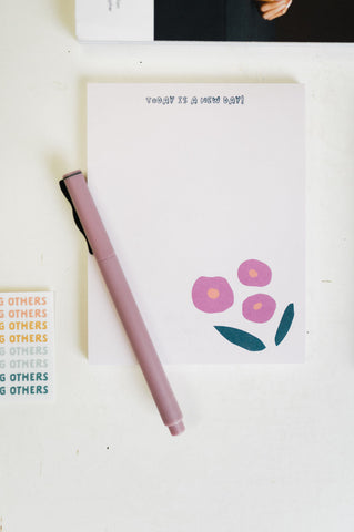 today is a new day | notepad by ramble & co