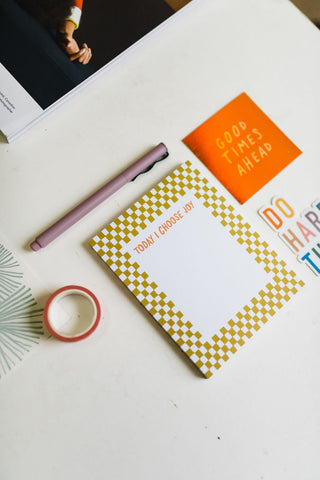 today i choose joy | notepad by ramble & co