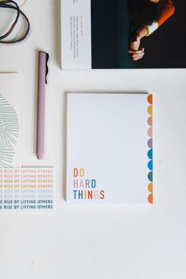 do hard things | notepad by ramble & co