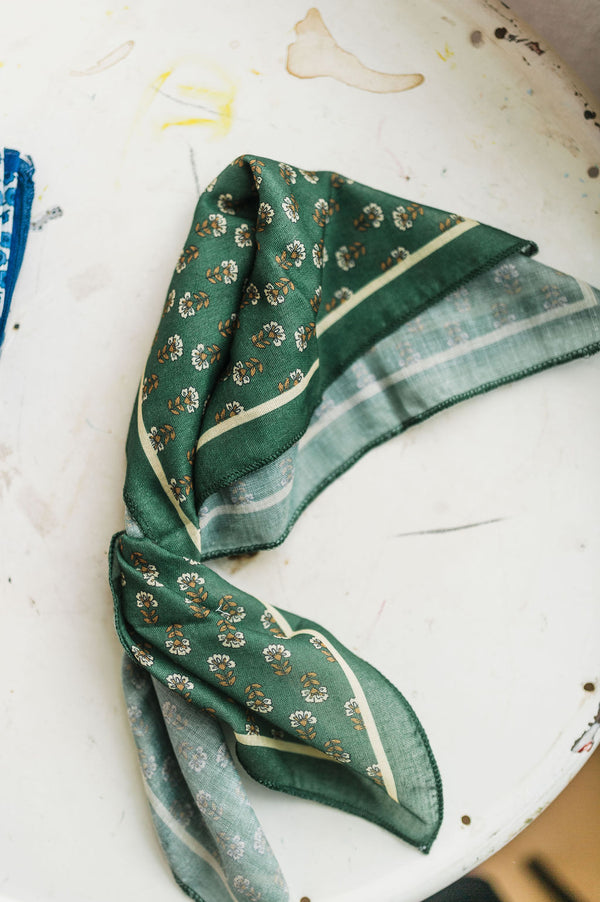 green pattern | bandana