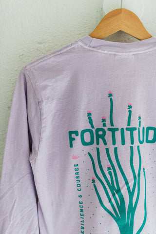 fortitude | orchid long sleeved comfort colors tee