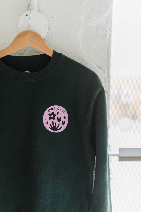 fortitude | green crewneck sweatshirt