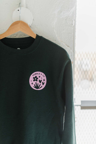 fortitude | green crewneck sweatshirt