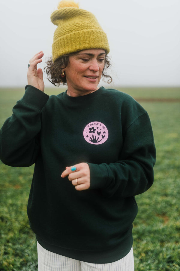 fortitude | green crewneck sweatshirt