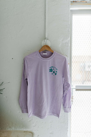 fortitude | orchid long sleeved comfort colors tee