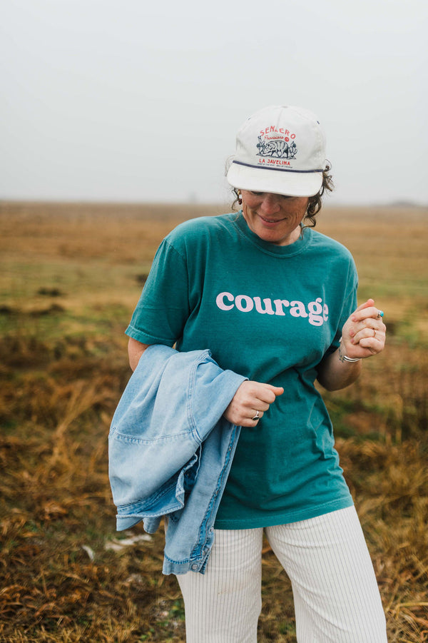 courage | emerald comfort colors tee