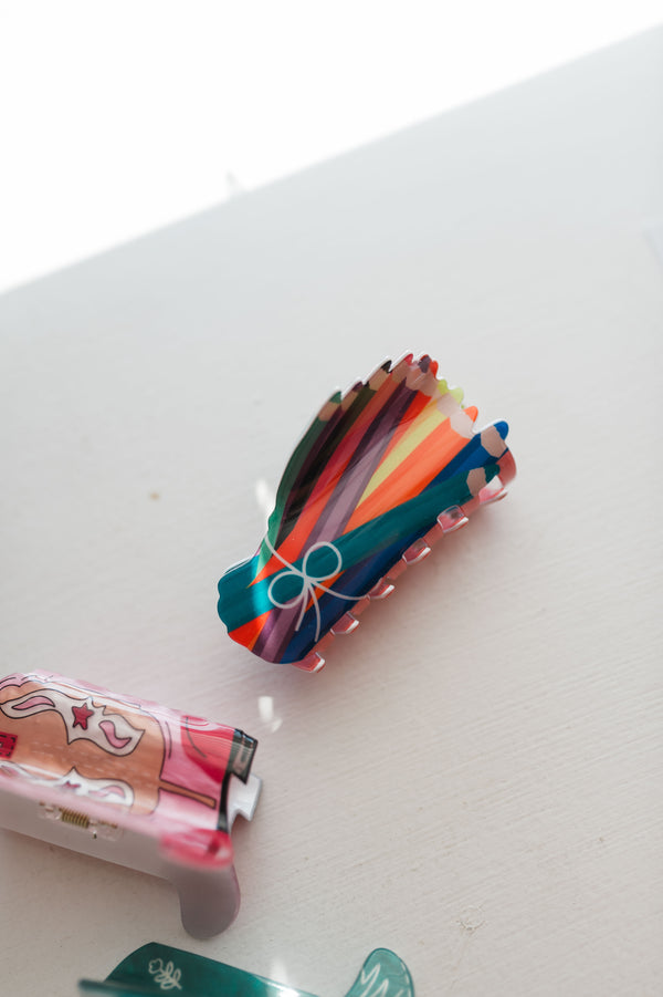 teacher clips | colorful pencils