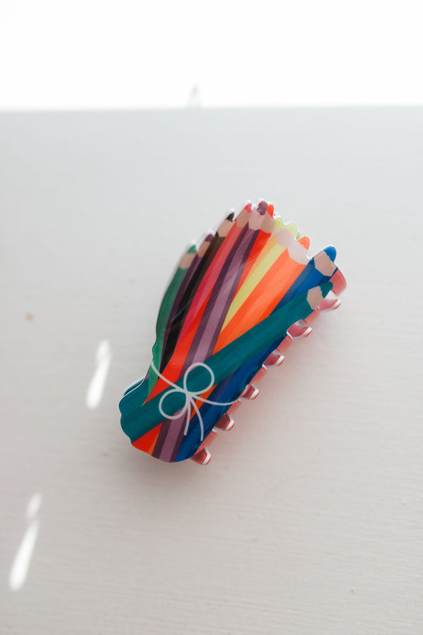 teacher clips | colorful pencils