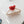 heart claw clip | cream + red