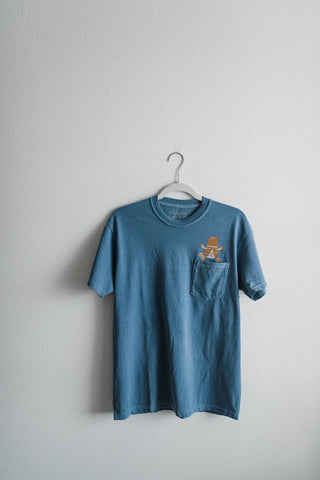 cowboy cat western | pocket tee