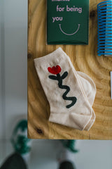 sweet flower socks | rose