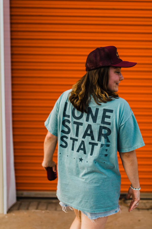 the lone star tee | seafoam