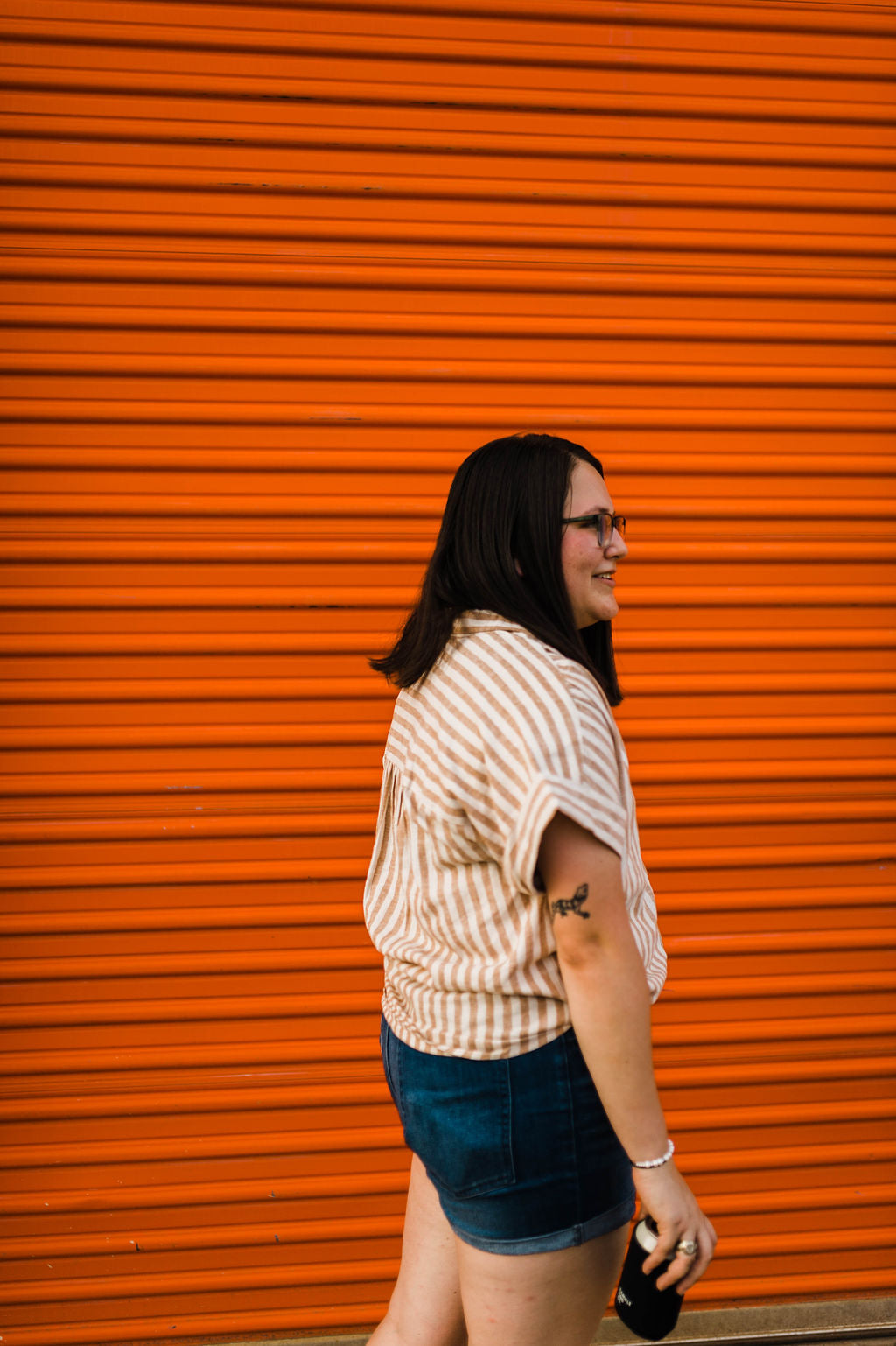 marigold stripe | button up shirt