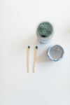 matchbox + safety matches | baby blue floral