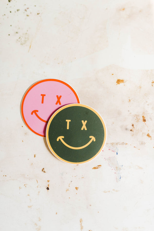 tx smiley circle green |  sticker