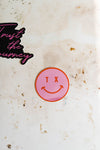 tx smiley circle pink  |  sticker