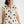 polka dot pleated poplin mini dress | cream + black