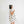 polka dot pleated poplin mini dress | cream + black