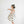 polka dot pleated poplin mini dress | cream + black