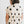 polka dot pleated poplin mini dress | cream + black