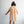 polka dot pleated poplin mini dress | cream + orange