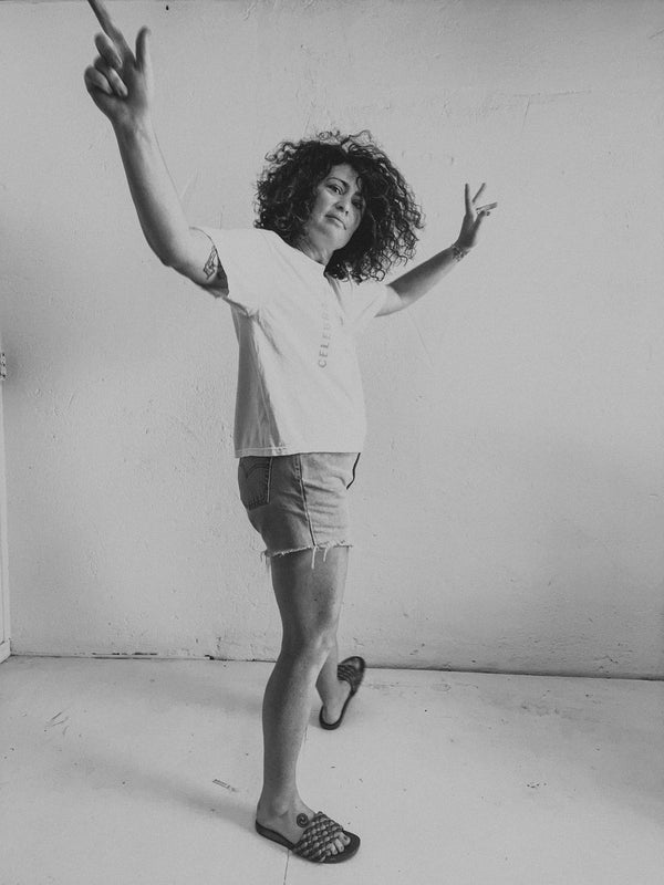 celebrate the little things | cream boxy cropped tee
