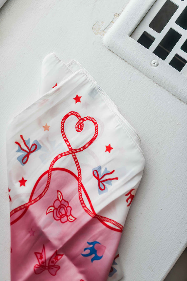 western cowgirl bandana | pink