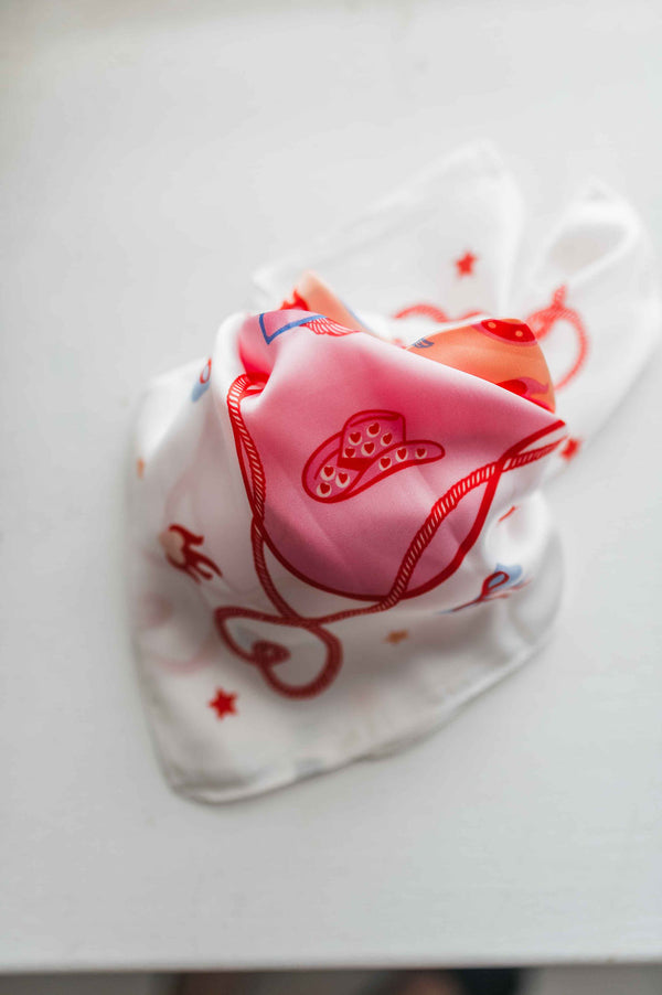 western cowgirl bandana | pink