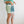 mini heart crossbody bag | blue + green