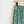 pleated ditsy floral midi skirt | green + white