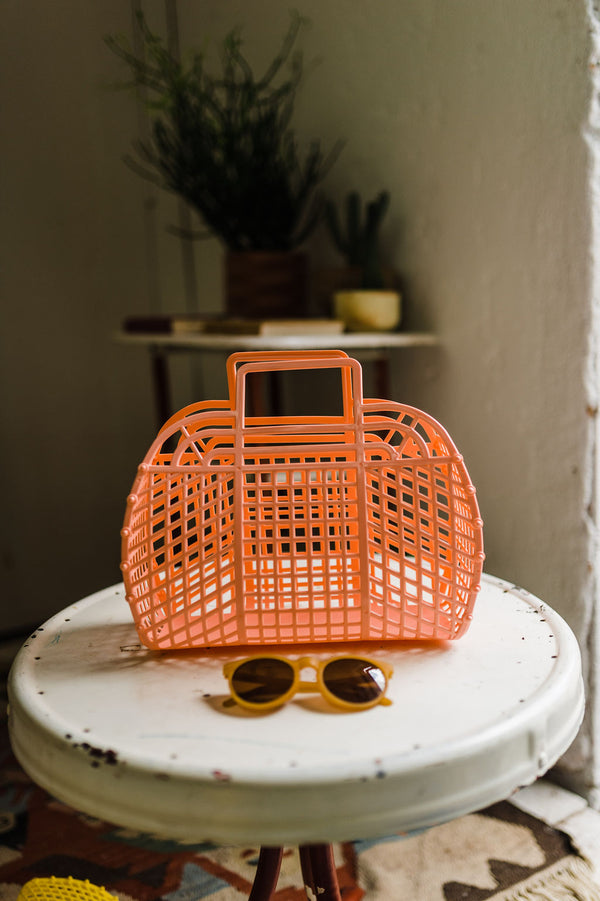 large jelly basket | peach