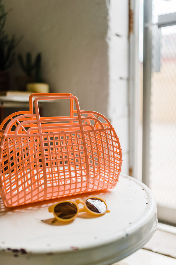 large jelly basket | peach