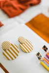 barton stripe circle | earrings