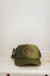 tx smiley | olive mesh back hat