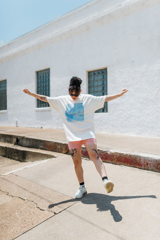 amber waves of grain | cream relaxed tee