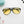 double bridge aviator sunglasses | black + yellow