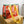 mesh contrast beach bag | orange