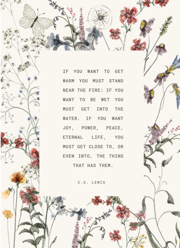 c.s. lewis | 5 x 7 mini print