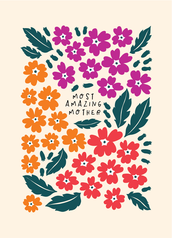 most amazing mother | 5 x 7 mini print