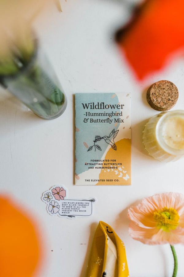 wild flower garden seed mix | hummingbird &amp; butterfly