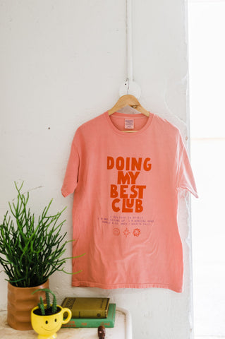 doing my best club | botanical rubia tee