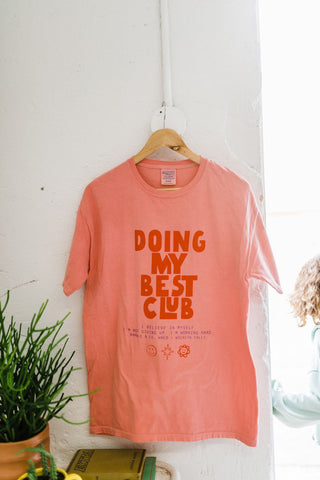 doing my best club | botanical rubia tee