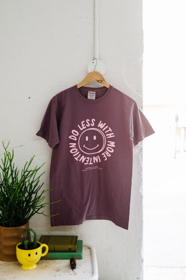 do less with more intention | plum tee