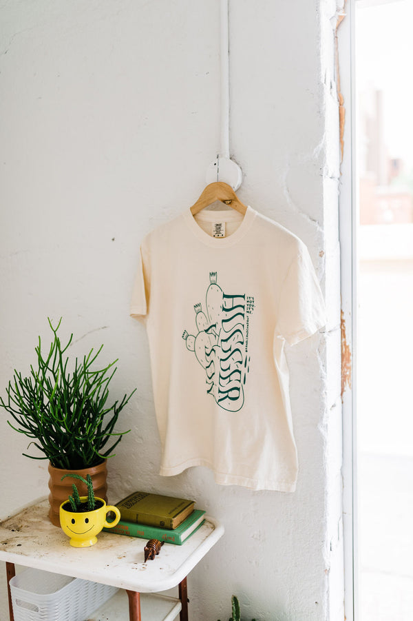 not a hugger | cream comfort colors tee