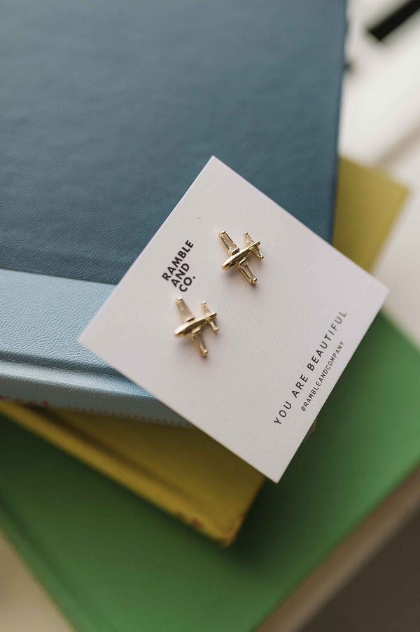 airplne stud | earring