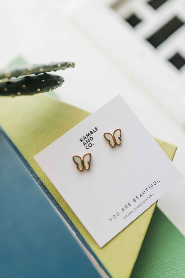 butterfly stud | earring