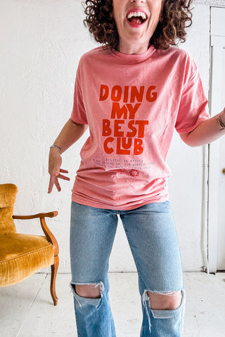 doing my best club | botanical rubia tee