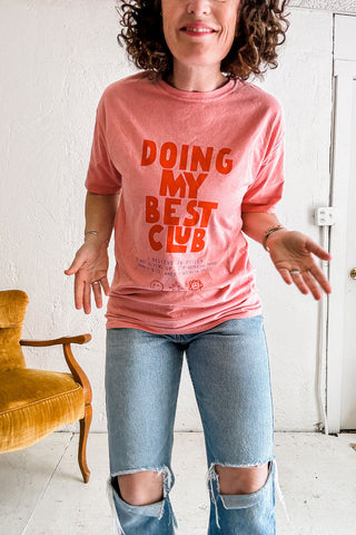 doing my best club | botanical rubia tee