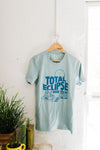 total eclipse over texas | dusty blue tee